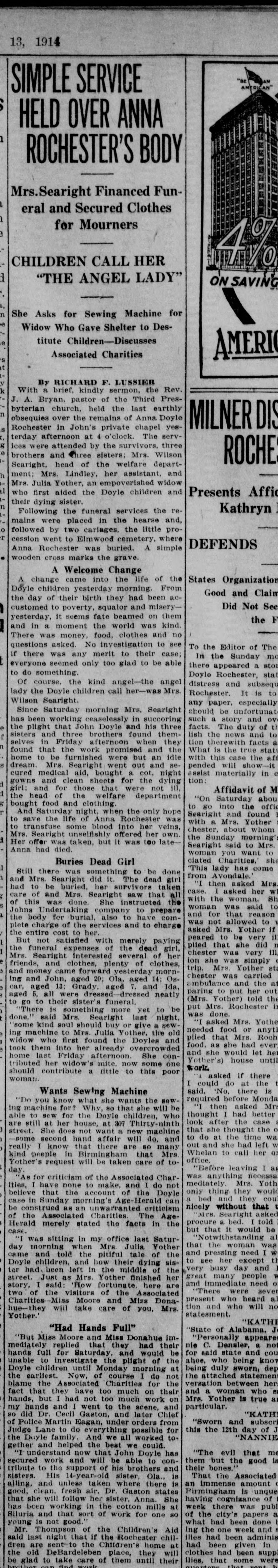 Anna Rochester obituary